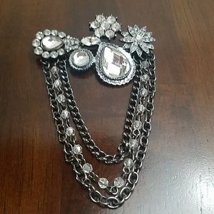 New York & Co Crystal Brooch